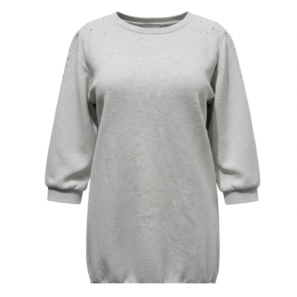 $99‎ NWOT BLUE ORCHID long sleeve dress Plus 2X grey silver heathered